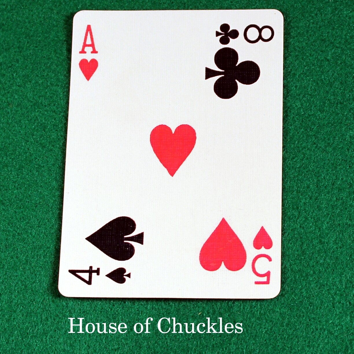 Four Corner Pip Card - Bicycle, Custom Printed Gaff Playing Card