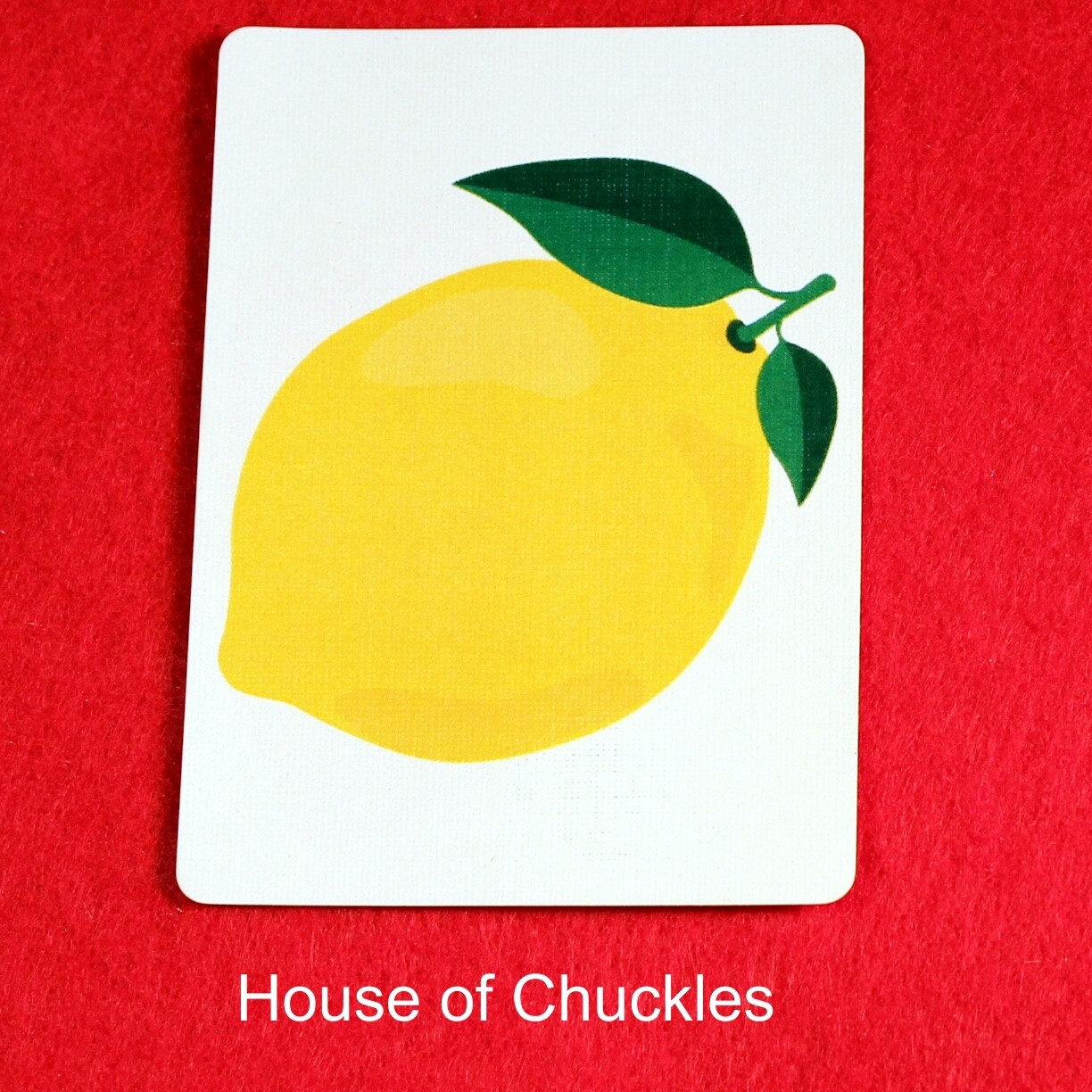 Lemon - Image - Bicycle, Custom Printed Gaff Playing Card