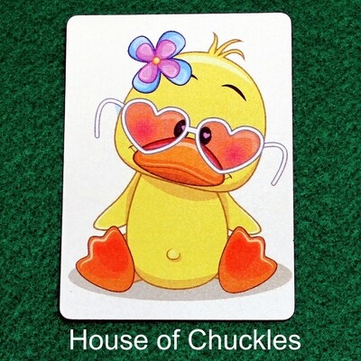 Baby Girl Duck - Custom Printed Bicycle Gaff Playing Card