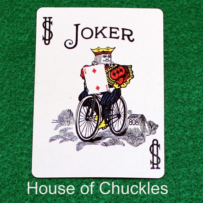 Color Joker Reveals 2 of Diamonds - Custom Printed Bicycle Gaff Playing Card