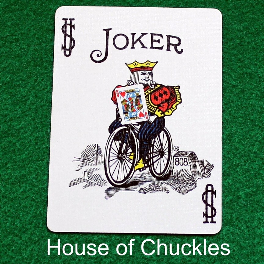 Color Joker Reveals King of Hearts - Custom Printed Bicycle Gaff Playing Card