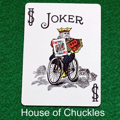 Color Joker Reveals King of Hearts - Custom Printed Bicycle Gaff Playing Card