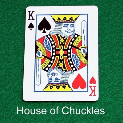 King of Spades / King of Hearts - Mis-Indexed - Custom Printed Bicycle Gaff Playing Card