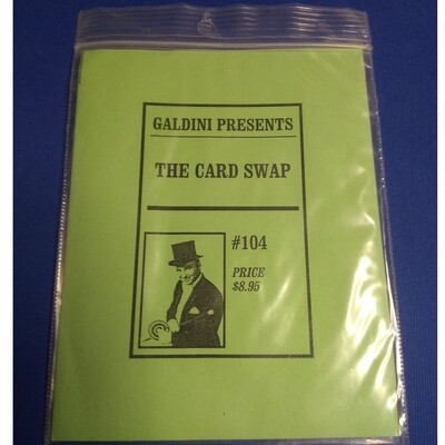 Galdini Presents The card Swap - Bicycle Cards - Copyright 1981