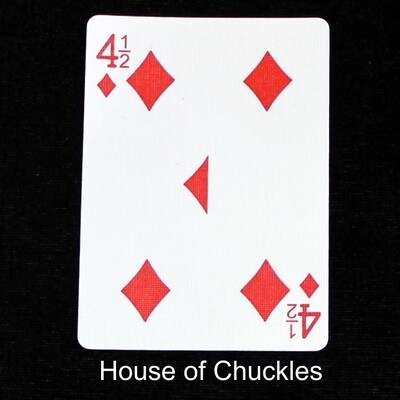 4 1/2 Diamonds - Bicycle, Custom Printed Gaff Playing Card
