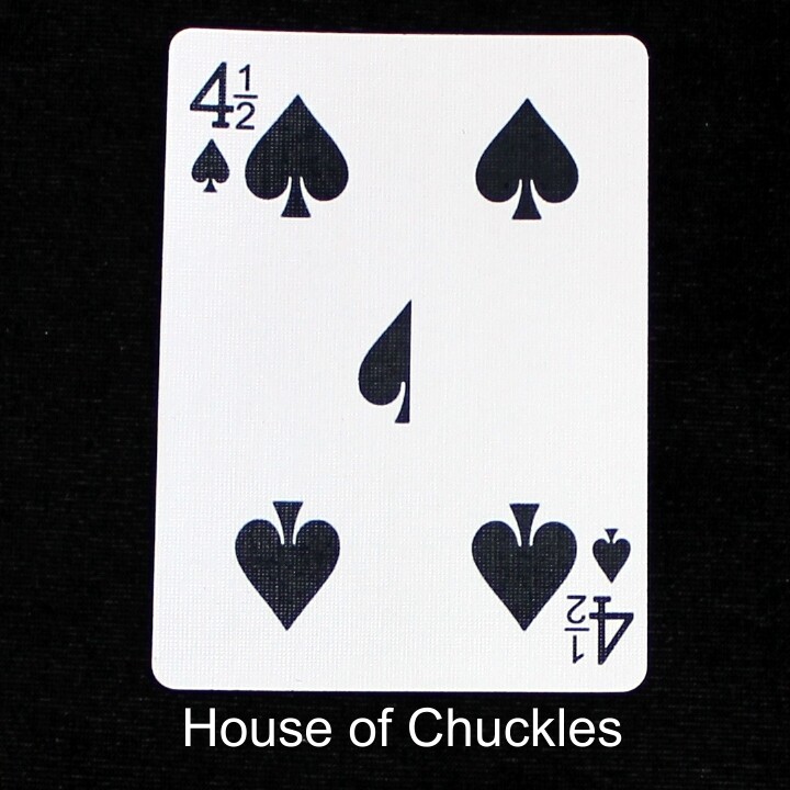 4 1/2 Spades - Bicycle, Custom Printed Gaff Playing Card