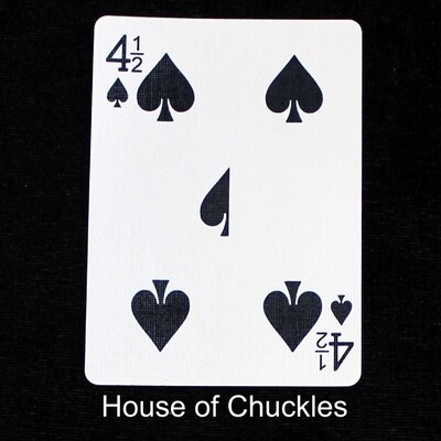 4 1/2 Spades - Bicycle, Custom Printed Gaff Playing Card