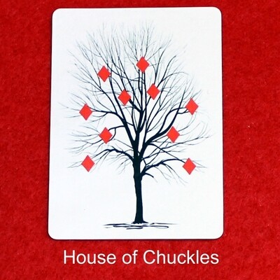 Tree of Diamonds - Custom Printed Bicycle Gaff Playing Card