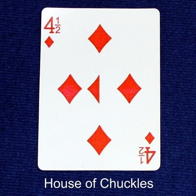 4 1/2 Diamonds #2 - Bicycle, Custom Printed Gaff Playing Card