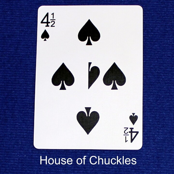 4 1/2 Spades #2 - Bicycle, Custom Printed Gaff Playing Card