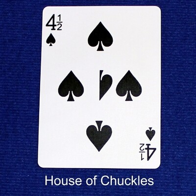 4 1/2 Spades #2 - Bicycle, Custom Printed Gaff Playing Card