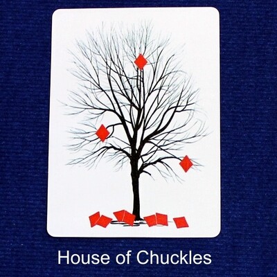 Tree of Falling Diamonds - Custom Printed Bicycle Gaff Playing Card