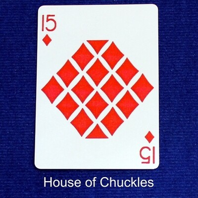 15 of Diamonds #2 - Bicycle, Custom Printed Gaff Playing Card