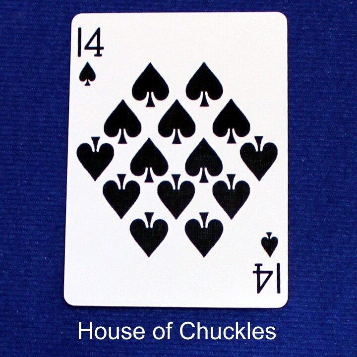 14 of Spades #2 - Bicycle, Custom Printed Gaff Playing Card