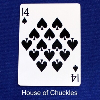 14 of Spades #2 - Bicycle, Custom Printed Gaff Playing Card