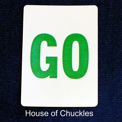 Go - Custom Printed Bicycle Gaff Playing Card