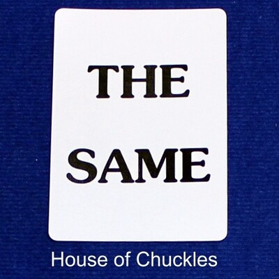 The Same - Custom Printed Bicycle Gaff Playing Card
