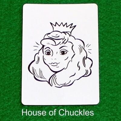 Princess / Old Hag - Custom Printed Bicycle Gaff Playing Card