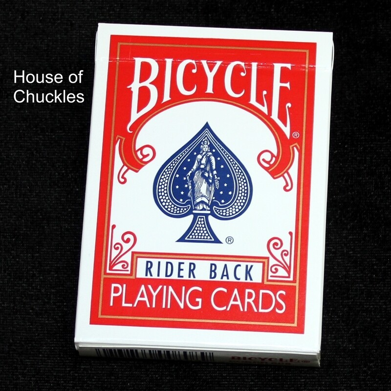 Bicycle Rider Back Playing Cards, Old Style Box - 808 - Red Bicycle Rider Back Playing Cards, Old Style Box - 808 - Red