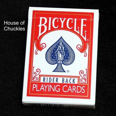 Bicycle Rider Back Playing Cards, Old Style Box - 808 - Red