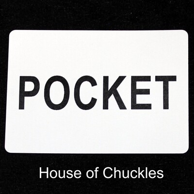 Pocket - Custom Printed Bicycle Gaff Playing Card