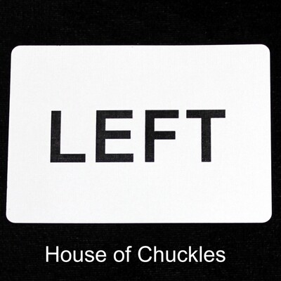 Left - Custom Printed Bicycle Gaff Playing Card