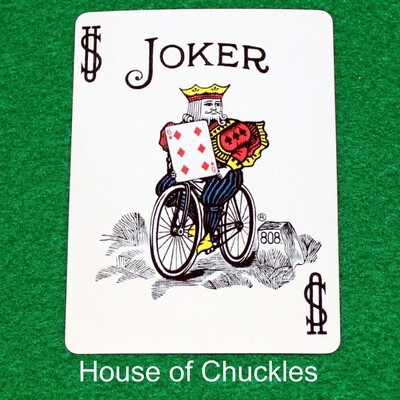 Color Joker Reveals 6 of Diamonds - Custom Printed Bicycle Gaff Playing Card