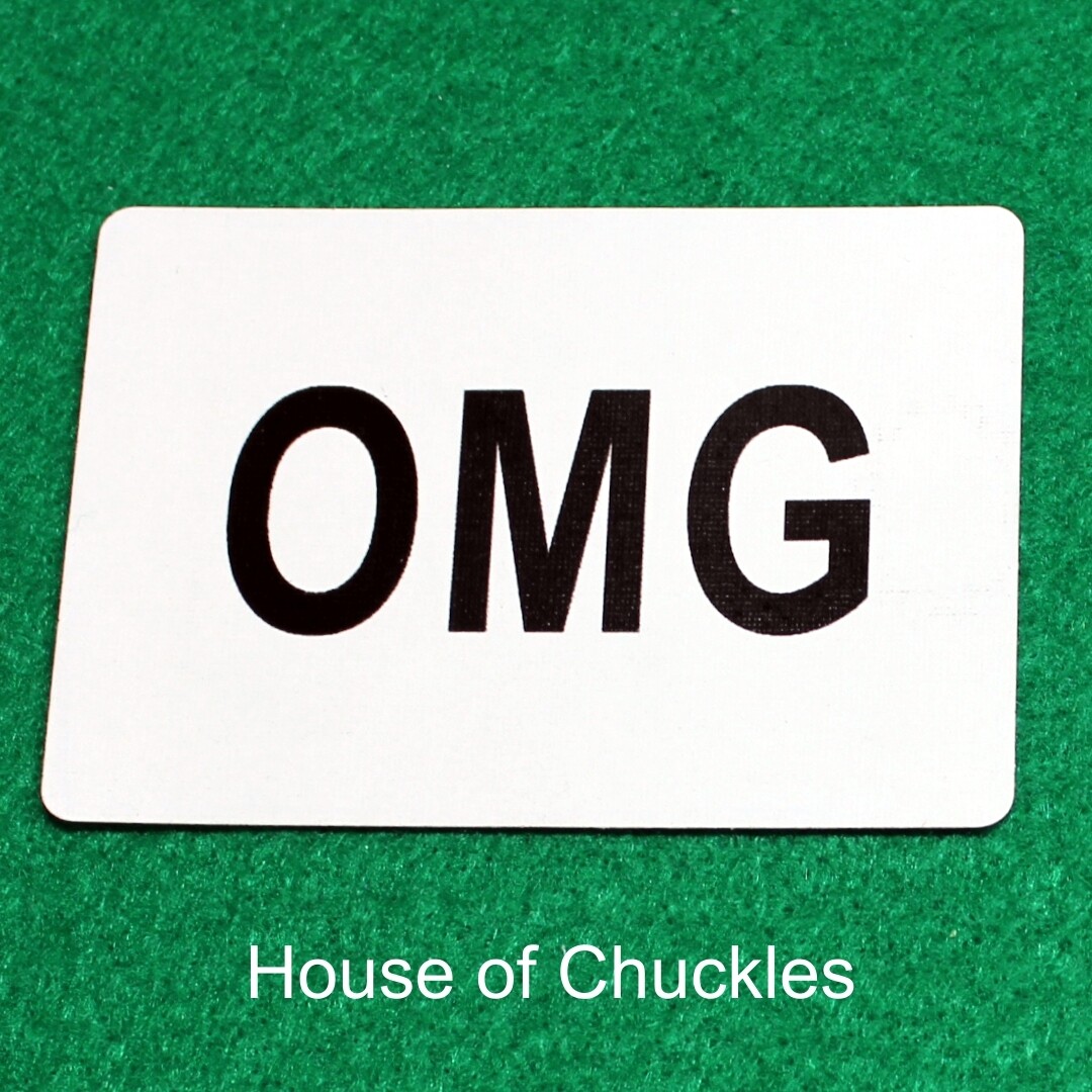 OMG - Custom Printed Bicycle Gaff Playing Card