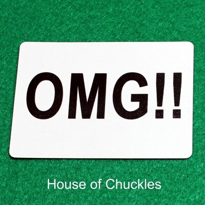 OMG!! - Custom Printed Bicycle Gaff Playing Card