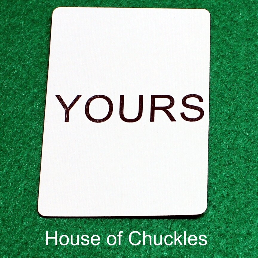 Yours - Custom Printed Bicycle Gaff Playing Card