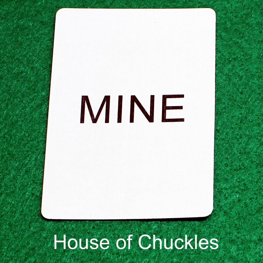 Mine - Custom Printed Bicycle Gaff Playing Card