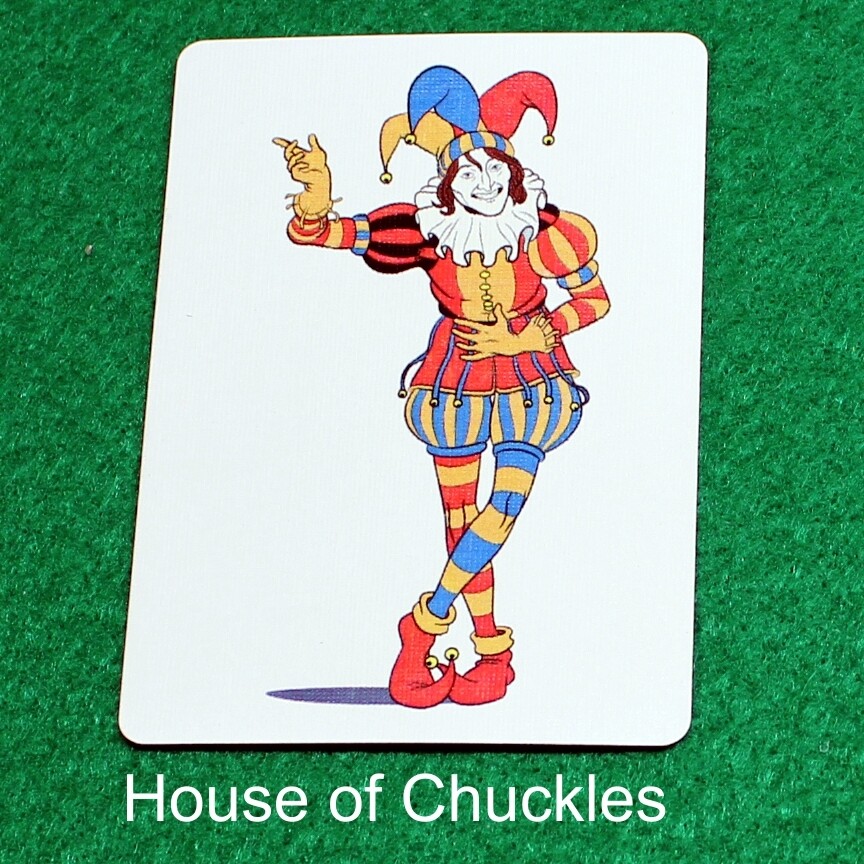 Joker Taking a Bow - Custom Printed Bicycle Gaff Playing Card