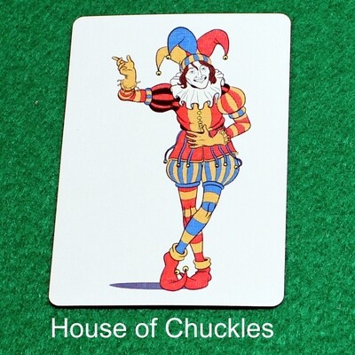 Joker Taking a Bow - Custom Printed Bicycle Gaff Playing Card