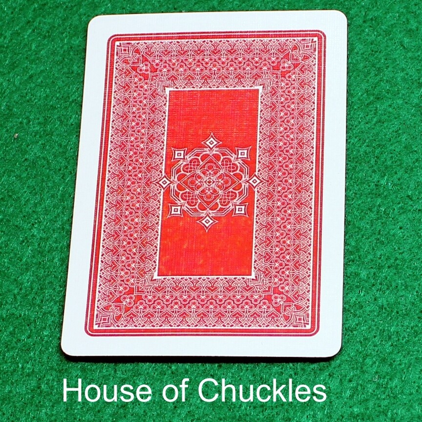 Back #2 Red - Custom Printed Bicycle Gaff Playing Card