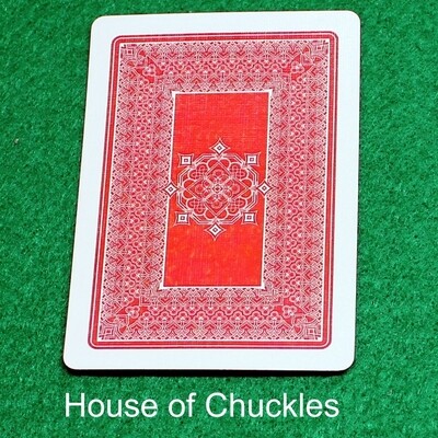 Back #2 Red - Custom Printed Bicycle Gaff Playing Card