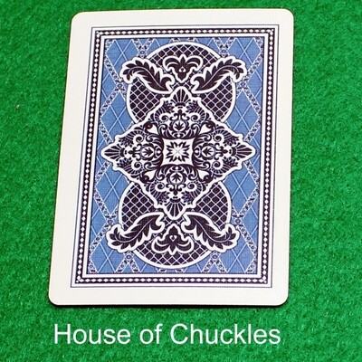 Back #1 Blue - Custom Printed Bicycle Gaff Playing Card