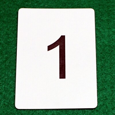 Number 1 - Custom Printed Bicycle Gaff Playing Card