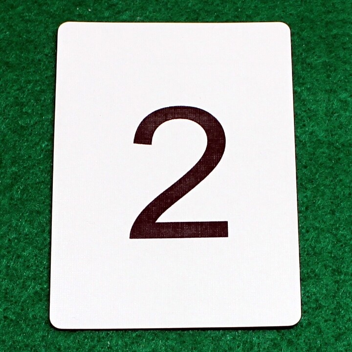 Number 2 - Custom Printed Bicycle Gaff Playing Card
