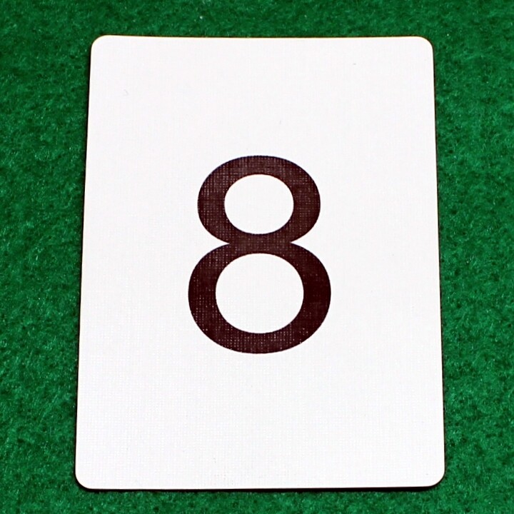 Number 8 - Custom Printed Bicycle Gaff Playing Card
