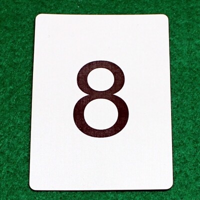 Number 8 - Custom Printed Bicycle Gaff Playing Card