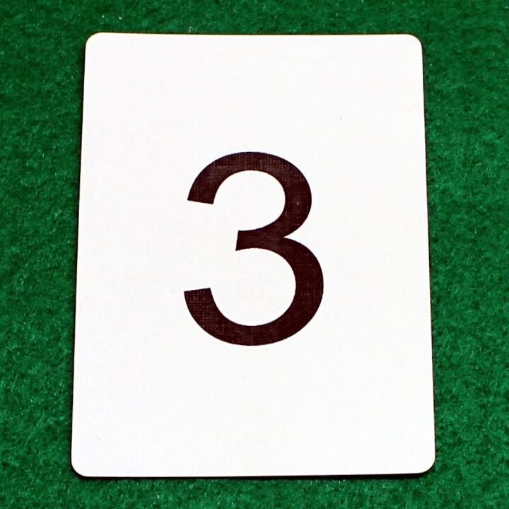 Number 3 - Custom Printed Bicycle Gaff Playing Card