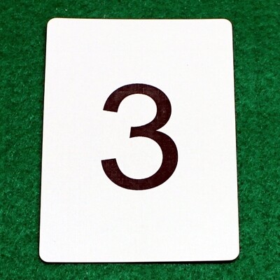 Number 3 - Custom Printed Bicycle Gaff Playing Card