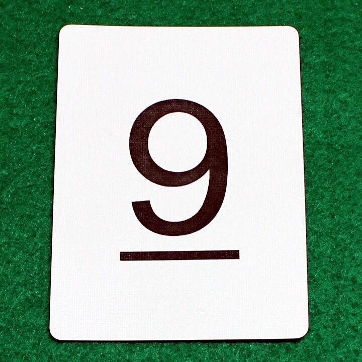 Number 9 - Custom Printed Bicycle Gaff Playing Card