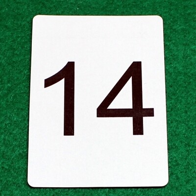 Number 14 - Custom Printed Bicycle Gaff Playing Card