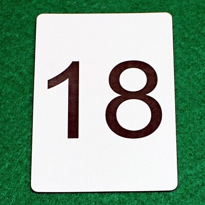 Number 18 - Custom Printed Bicycle Gaff Playing Card