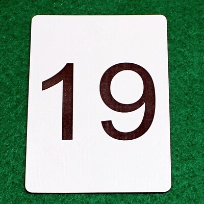 Number 19 - Custom Printed Bicycle Gaff Playing Card