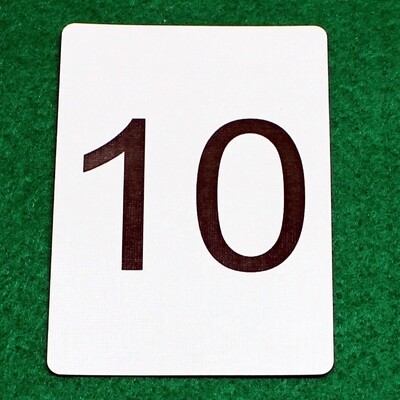 Number 10 - Custom Printed Bicycle Gaff Playing Card