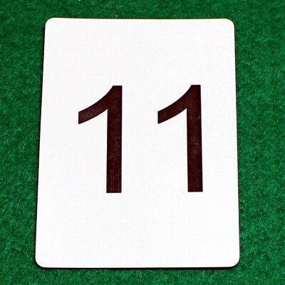 Number 11 - Custom Printed Bicycle Gaff Playing Card
