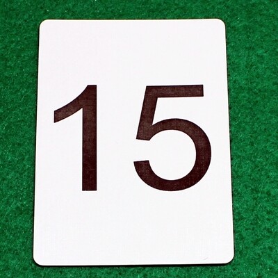 Number 15 - Custom Printed Bicycle Gaff Playing Card