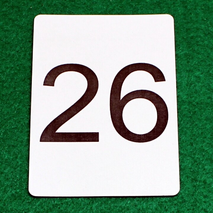 Number 26 - Custom Printed Bicycle Gaff Playing Card